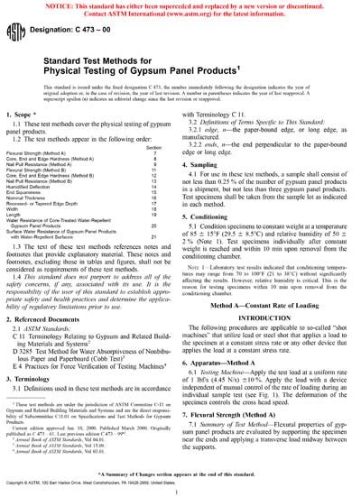 astm physical testing standards pdf